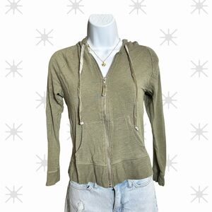 Victoria’s Secret Olive Zip Up Hoodie Size XS Casual Winter Activewear Jacket